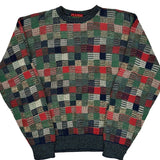 Jos. A. Bank Checked Sweater - Large Multicoloured Acrylic Blend