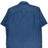 Robinson Carhartt Short Sleeve Shirt - Large Blue Cotton