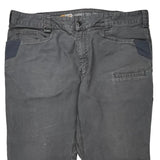 Unbranded Cargo Trousers - 40W 30L Grey Cotton