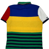 Polo By Ralph Lauren Striped Polo Shirt - Medium Multicoloured Cotton