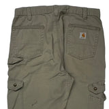 Carhartt Cargo Trousers - 34W 32L Khaki Cotton