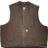 Carhartt Gilet - 4XL Brown Cotton