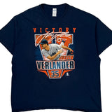 Justin Verlander Gildan Graphic T-Shirt - 2XL Navy Cotton