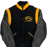 National Champion American Cheer Power Varsity Jacket - Small Grey Leather