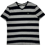 Lacoste Striped T-Shirt - XL Black Cotton