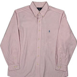 Ralph Lauren Checked Shirt - Large Pink Cotton