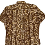 Cooke Street Hawaiian Shirt - XL Brown Cotton