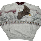 Eagle Unbranded Graphic Sweatshirt - XL Grey Cotton