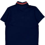 Tommy Hilfiger Striped Polo Shirt - Medium Navy Cotton