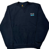 Carhartt Sweatshirt - Large Navy Cotton