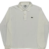 Lacoste Polo Shirt - Large White Cotton