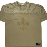 Fleur-De-Lis Design Adidas Football Football Jersey - XL Beige Polyester