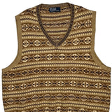 Polo By Ralph Lauren Argyle Sweater Vest - Large Beige Wool