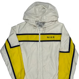 Sportswear Nike Striped Windbreaker - Small White Polyester