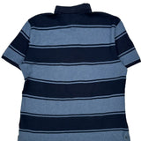 Tommy Hilfiger Striped Polo Shirt - Large Blue Cotton