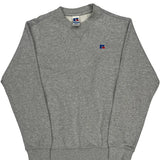 Blank Russell Athletic Sweatshirt - Large Grey Cotton Blend
