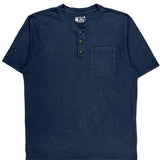 Carhartt Henley T-Shirt - Medium Blue Cotton