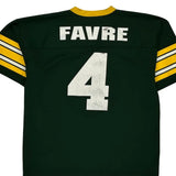 Green Bay Packers Logo Athletics #Favre Football Jersey - XL Green Polyester