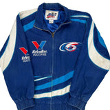 Mark Martin Valvoline Racing Nascar Track Jacket - Medium Blue Cotton