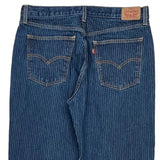 Levis Striped Jeans - 34W 30L Blue Denim