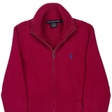 Ralph Lauren Sport Zip Up - Medium Red Cotton