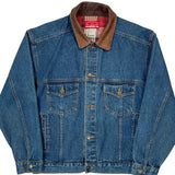Marlboro Checked Denim Jacket - Medium Blue Cotton