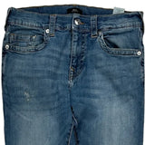 True Religion Double Knee Jeans - 32W 29L Blue Denim