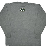 Green Bay Packers Lee Sport Football Long Sleeve T-Shirt - XL Grey Cotton