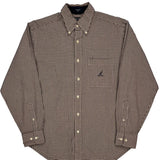 Nautica Checked Shirt - Medium Brown Cotton