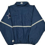 Dallas Cowboys Starter Football Windbreaker - Large Navy Nylon