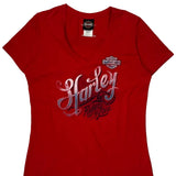 Faribault Harley-Davidson Harley Davidson Graphic T-Shirt - XL Red Cotton