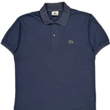 Lacoste Polo Shirt - Small Blue Cotton