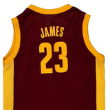 Age 6-7 Cleveland Nba Nba Jersey - Small Burgundy Polyester