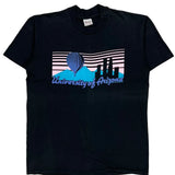 Single Stitch University Of Arizona Stedmans College T-Shirt - Large Black Cotton