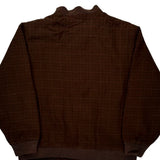 Unbranded Checked Bomber Jacket - Large Brown Cotton