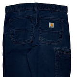Carhartt Double Knee Carpenter Trousers - 32W 32L Navy Cotton