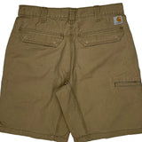 Carhartt Carpenter Shorts - 32W 9L Khaki Cotton
