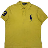 Big Pony Polo By Ralph Lauren Polo Shirt - XL Yellow Cotton