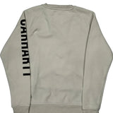 Carhartt Spellout Sweatshirt - Medium Cream Cotton