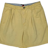 Tommy Hilfiger Chino Shorts - 34W 7L Yellow Cotton