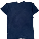 Authentic Athletic Apparel Champion Single Stitch T-Shirt - 2XL Blue Cotton