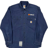 Smud Carhartt Shirt - Large Blue Cotton
