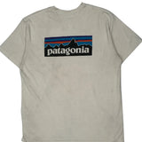Responsibili-Tee Patagonia Graphic T-Shirt - XL Beige Cotton