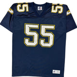 San Diego Chargers Logo Athletics Football Football Jersey - Large Navy Polyester