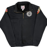 Fire Department Game 1/4 Zip - Large Black Polyester