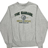 Reverse Weave Champion Bikes & Brews Sweatshirt - Small Gray Cotton