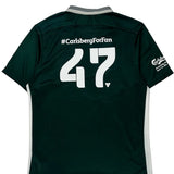 Denmark Carlsberg Football Shirt - Large Green Polyester