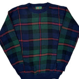 Mens Casuals Checked Sweater - Medium Multicoloured Wool Blend
