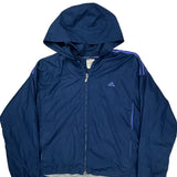 Adidas Windbreaker - XL Blue Polyester
