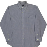 Ralph Lauren Checked Shirt - Large Blue Cotton